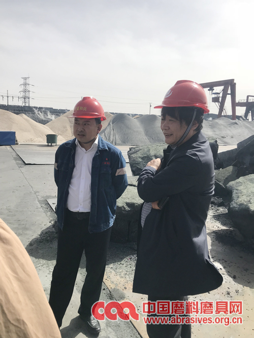 中國磨料磨具專家委員會主任委員趙新力一行調研寧夏、甘肅地區碳化硅企業